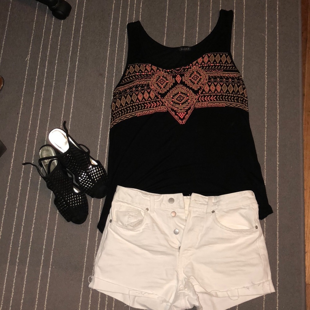 Tribal print tank